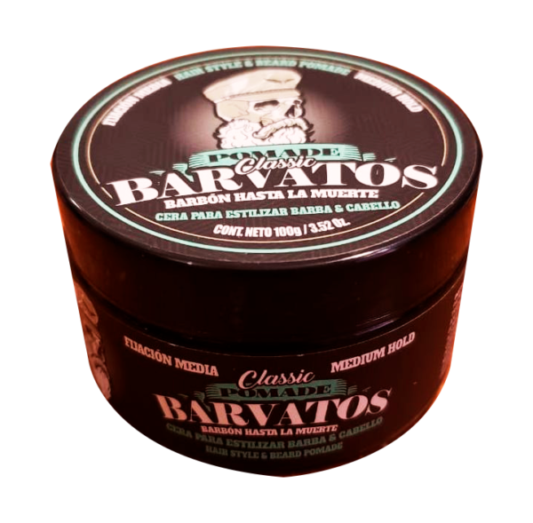 Cera para estilizar barba y cabello (fijación media)