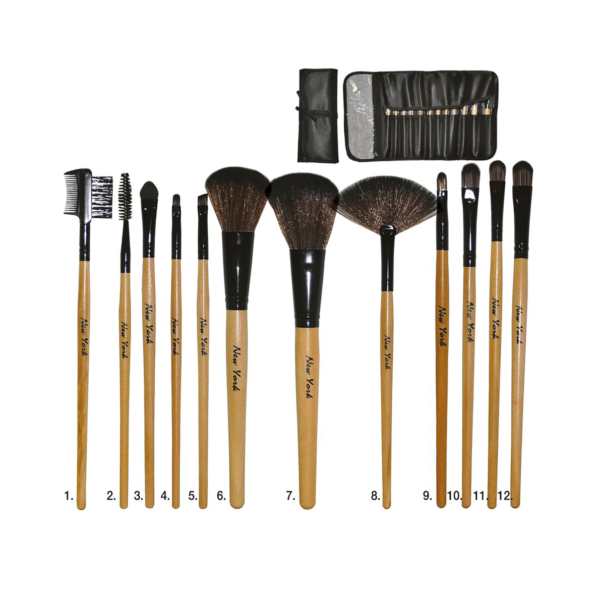 Kit 12 Brochas Madera