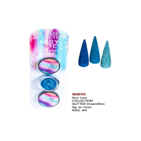 Dream Shine Glitter azul #4