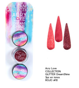 Dream shine Glitter Rojo #10