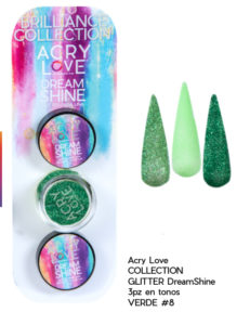 Dream shine  Glitter Verde #8