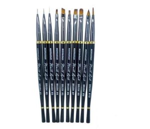 SET DE PINCELES NAIL ART 10 PIEZAS
