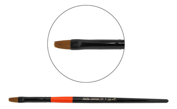 Pincel Para Gel Orange #8