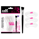 SET PLANTILLA Y BROCHA 3 PIEZAS