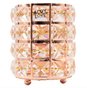 Porta pincel fancy glass ORO ROSA