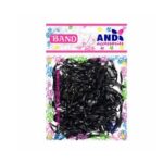 BOLSA DE LIGAS 200 PZ COLORES NEGRO