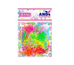 BOLSA DE LIGAS 200 PZ COLORES NEON