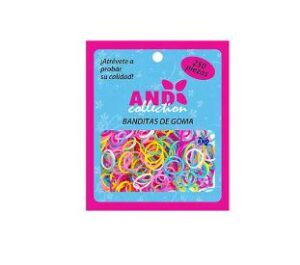 LIGA HULE CHICA COLORES PASTEL 250 PIEZAS