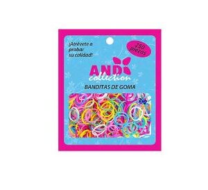 LIGA HULE CHICA COLORES PASTEL 250 PIEZAS