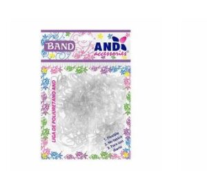 BOLSA DE LIGAS 200 PZ COLORES TRANSPARENTE AHUMADO
