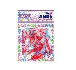 BOLSA DE LIGAS 200 PZ COLORES TRANSPARENTE ESCOLAR