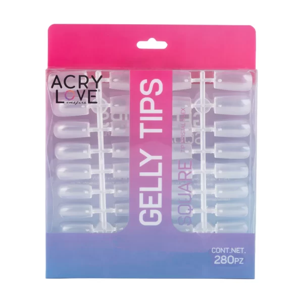 GELLY TIPS SQUARE CRISTAL 280PZ