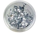 HOJA METALICO COLOR PLATA PARA DECORACION