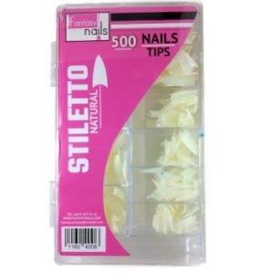 TIPS 500 PIEZAS STILLETO NATURAL